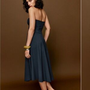 Reformation Lora Knit Dress Blue - Size S